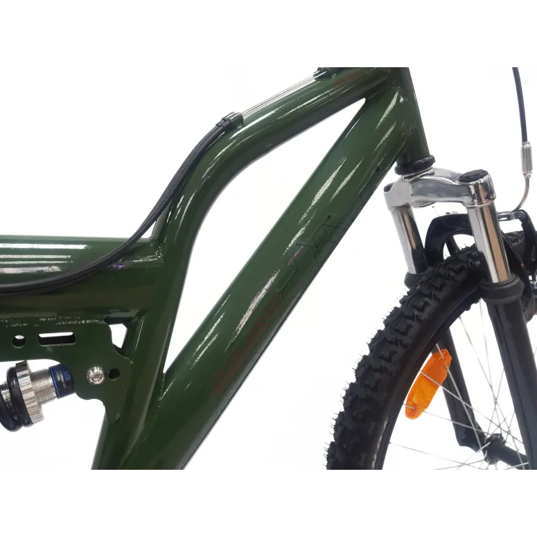 Rower Górski Dziecięcy 24 MTB Dzwonek 18 Biegów Uniwersalny Góral V-brake