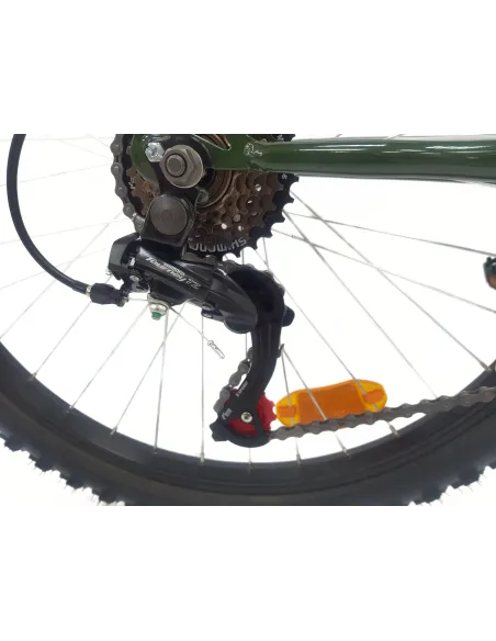 Rower Górski Dziecięcy 24 MTB Dzwonek 18 Biegów Uniwersalny Góral V-brake