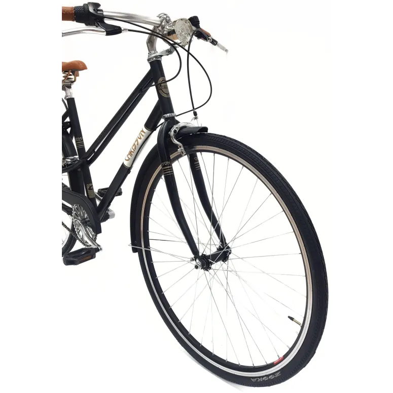 Rower Miejski 28 Stal Damski Vintage Nexus Stopka Bagażnik Błotniki Światła