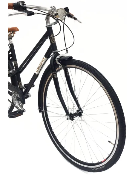 Rower Miejski 28 Stal Damski Vintage Nexus Stopka Bagażnik Błotniki Światła