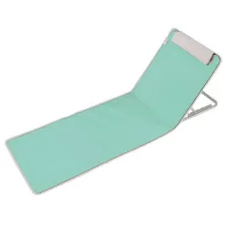Leżak Plażowy INNOV'AXE Clic Clac Miętowy Składany Z Oparciem Mata Leżanka