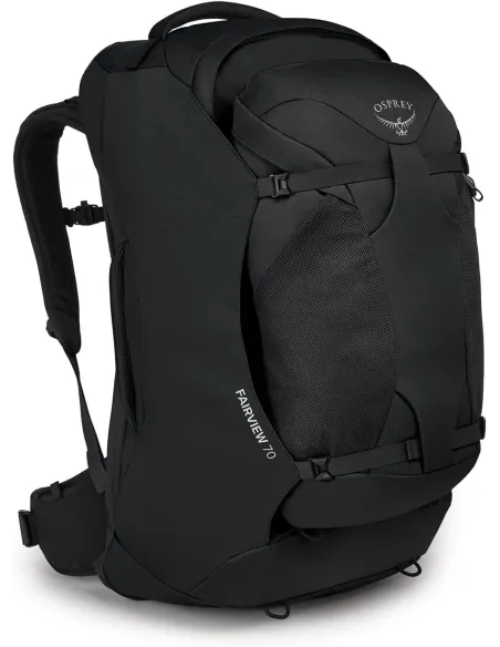 Plecak Turystyczny Dwuczęściowy Osprey Fairview Wygodny Lekki Czarny 70 L