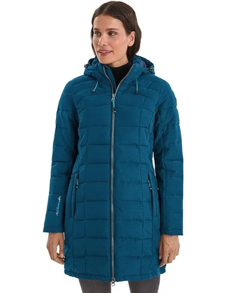 Kurtka Parka Damska Killtec Skane Wmn Quilted Prk Puchowa Niebieska 40/L