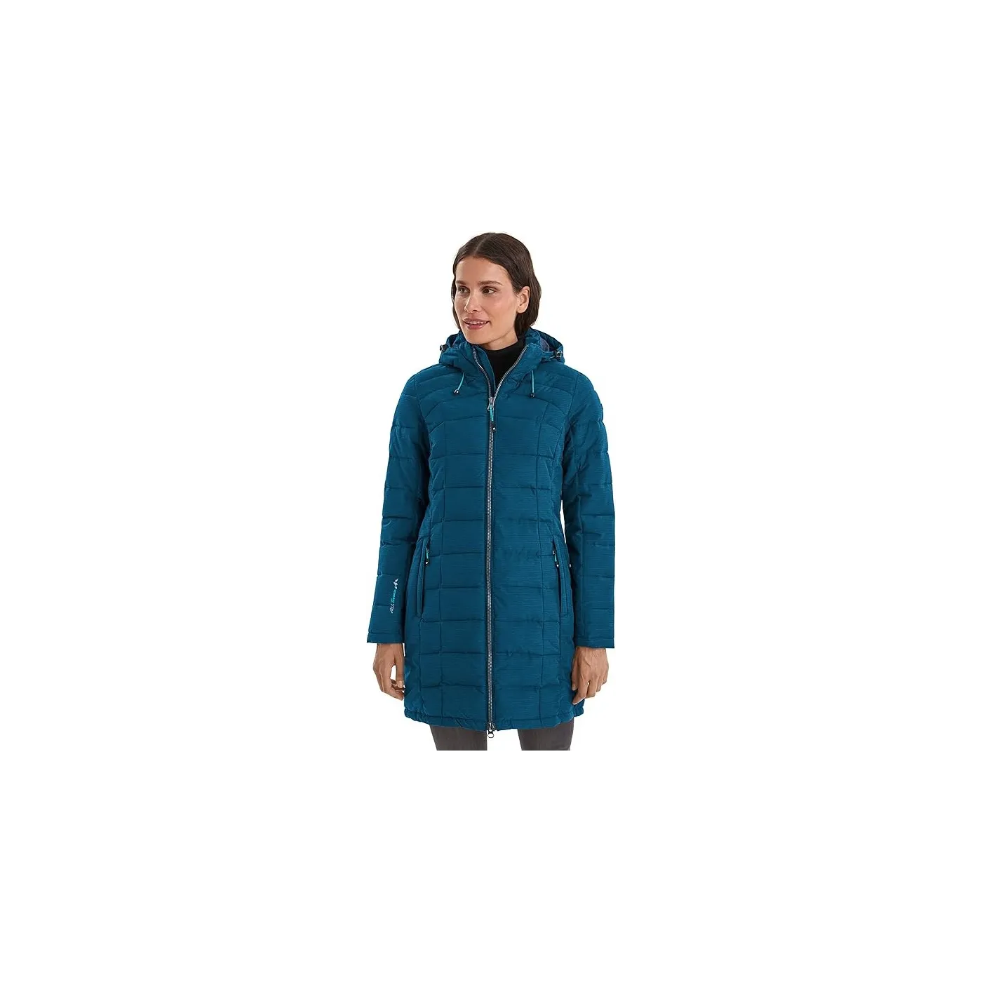 Kurtka Parka Damska Killtec Skane Wmn Quilted Prk Puchowa Niebieska 40/L