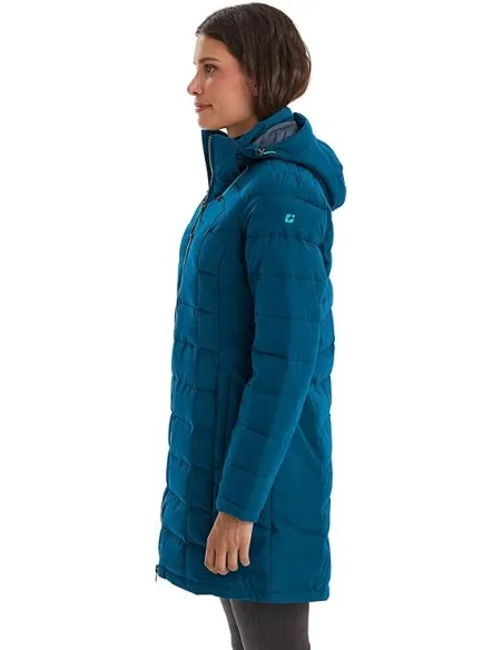 Kurtka Parka Damska Killtec Skane Wmn Quilted Prk Puchowa Niebieska 40/L