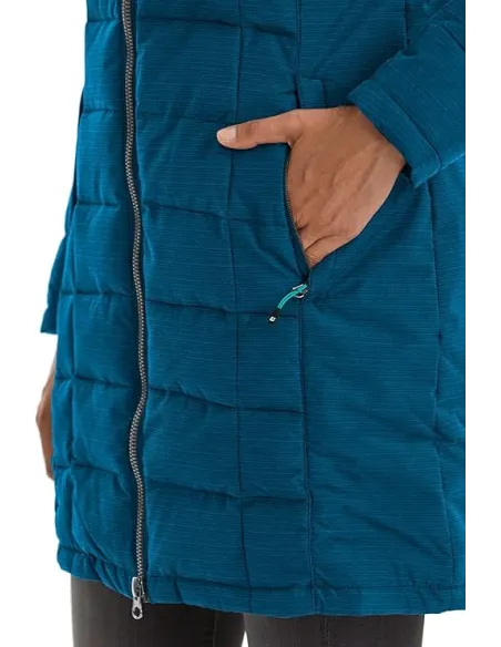 Kurtka Parka Damska Killtec Skane Wmn Quilted Prk Puchowa Niebieska 40/L