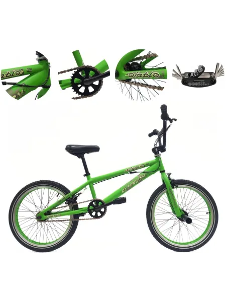 Rower BMX 20 Stal Młodzieżowy V-brake Kierownica Rotor 360 Pegi Skatepark