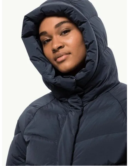 Damski Płaszcz Puchowy Z Kapturem Jack Wolfskin MARIENPLATZ COAT XL