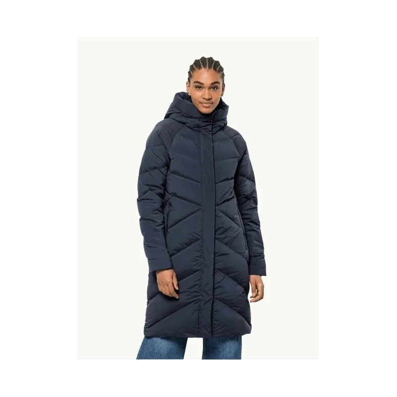 Damski Płaszcz Puchowy Z Kapturem Jack Wolfskin MARIENPLATZ COAT XL