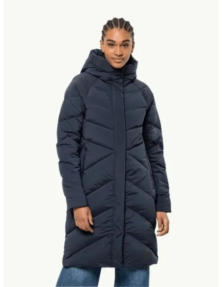 Damski Płaszcz Puchowy Z Kapturem Jack Wolfskin MARIENPLATZ COAT XL
