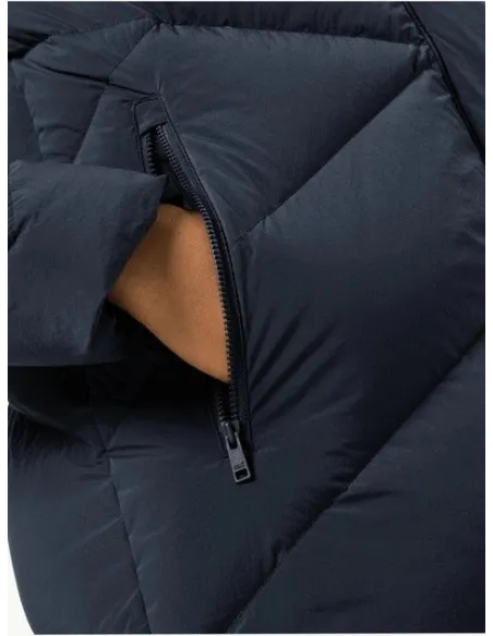 Damski Płaszcz Puchowy Z Kapturem Jack Wolfskin MARIENPLATZ COAT XL