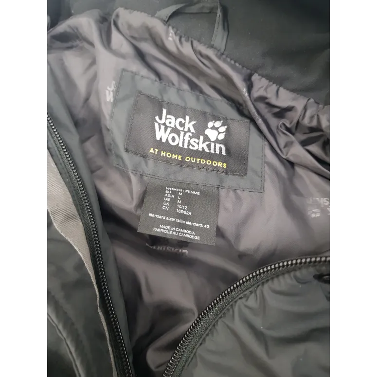 Kurtka Zimowa Damska Parka Jack Wolfskin Microguard Stormlock Czarna r. M