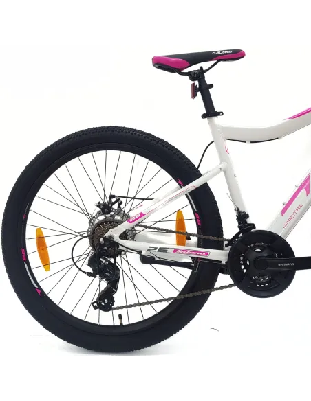 Rower Górski Damski 26 Alu MTB Młodzieżowy Tarcze Revo Amortyzacja Dzwonek