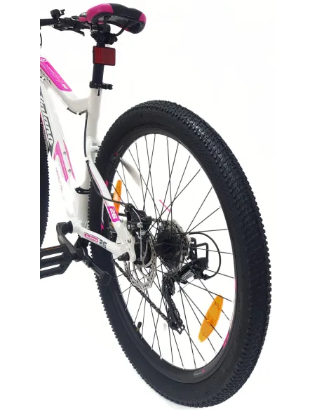 Rower Górski Damski 26 Alu MTB Młodzieżowy Tarcze Revo Amortyzacja Dzwonek