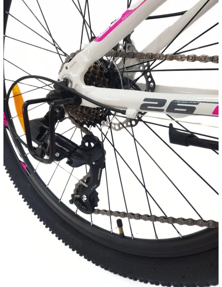 Rower Górski Damski 26 Alu MTB Młodzieżowy Tarcze Revo Amortyzacja Dzwonek