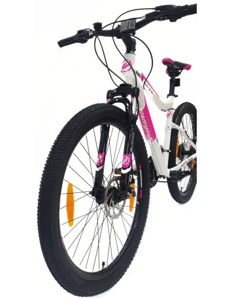 Rower Górski Damski 26 Alu MTB Młodzieżowy Tarcze Revo Amortyzacja Dzwonek