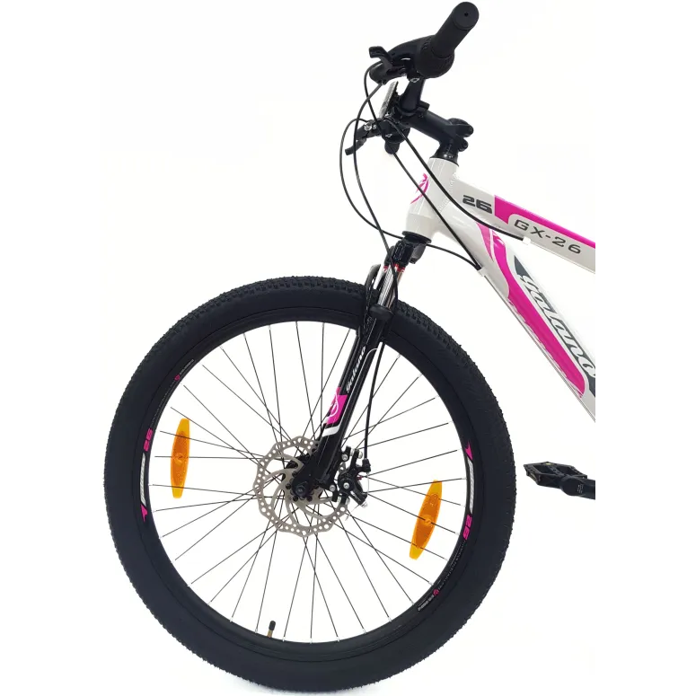 Rower Górski Damski 26 Alu MTB Młodzieżowy Tarcze Revo Amortyzacja Dzwonek