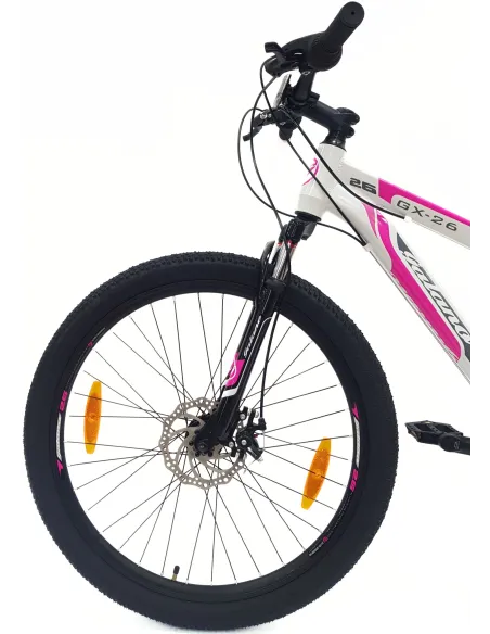 Rower Górski Damski 26 Alu MTB Młodzieżowy Tarcze Revo Amortyzacja Dzwonek