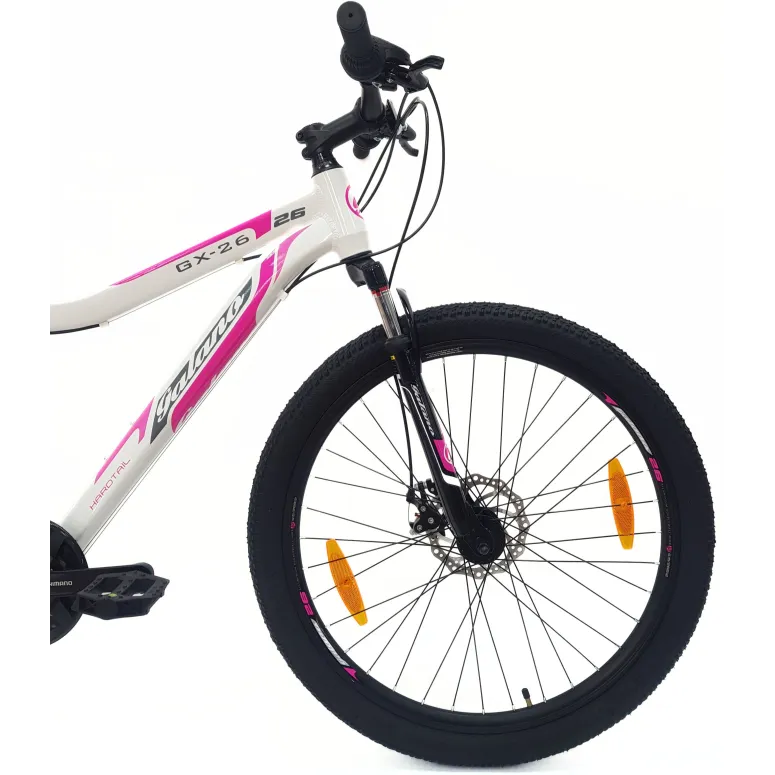 Rower Górski Damski 26 Alu MTB Młodzieżowy Tarcze Revo Amortyzacja Dzwonek