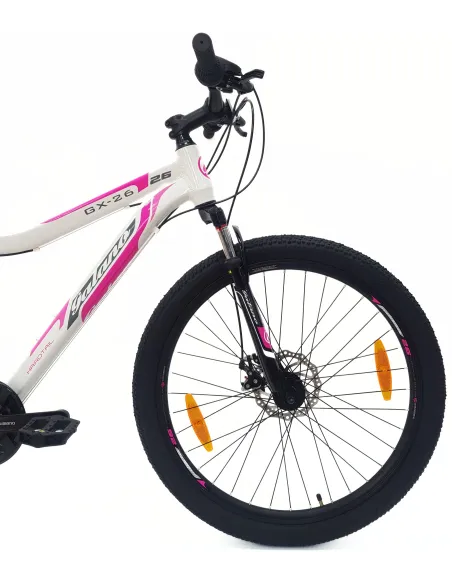 Rower Górski Damski 26 Alu MTB Młodzieżowy Tarcze Revo Amortyzacja Dzwonek