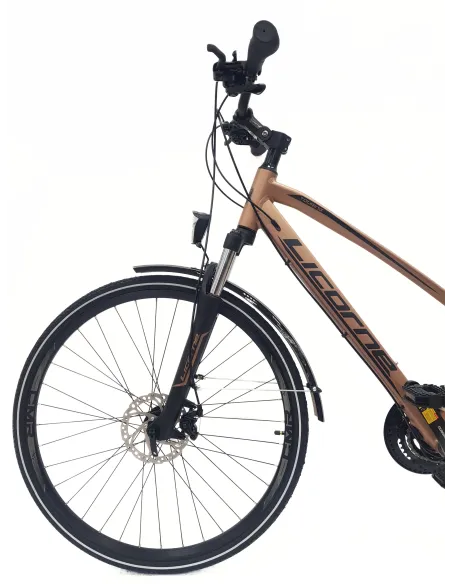 Rower Trekkingowy Damski 28 Rekreacyjny Bagażnik Oświetlenie Stopka Dzwonek