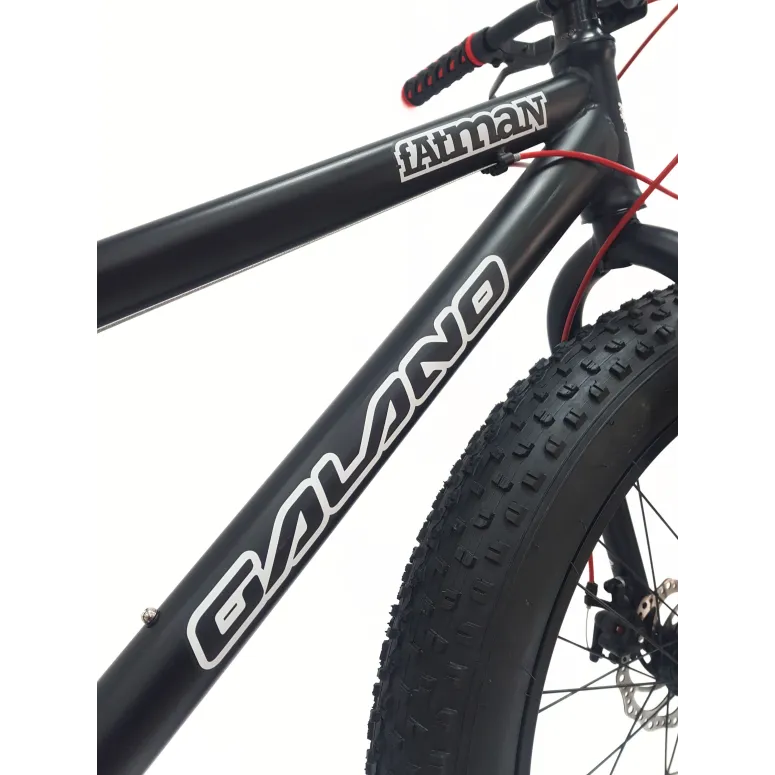 Rower Młodzieżowy Fatbike 26 Stal Unisex 7 Biegów Tarcze Cyngle Odblaski