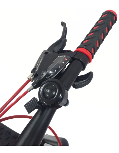 Rower Młodzieżowy Fatbike 26 Stal Unisex 7 Biegów Tarcze Cyngle Odblaski