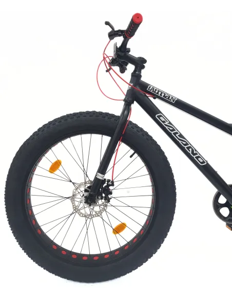 Rower Młodzieżowy Fatbike 26 Stal Unisex 7 Biegów Tarcze Cyngle Odblaski