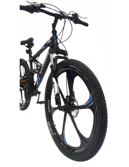 Rower Górski Młodzieżowy 26 Stal Pełna Amortyzacja MTB Tarczowe 21 Biegów