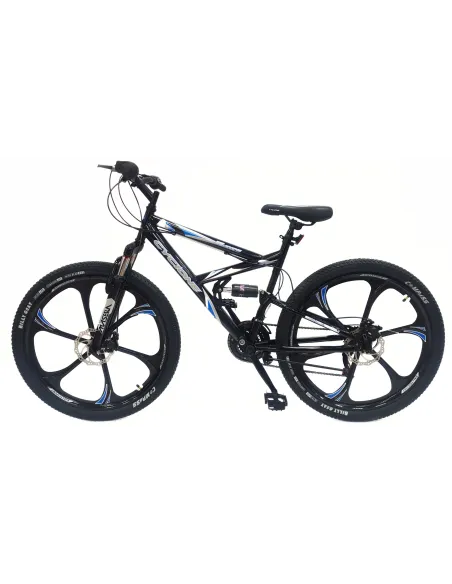 Rower Górski Młodzieżowy 26 Stal Pełna Amortyzacja MTB Tarczowe 21 Biegów