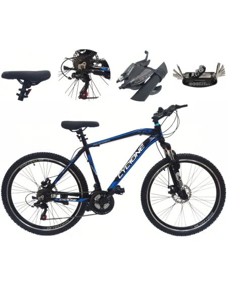 Rower Górski Młodzieżowy MTB 26 Alu 21 Biegów Tarcze Cyngle Odblaski Stopka