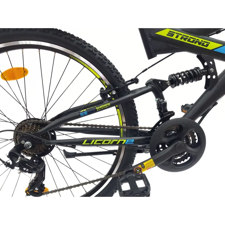 Rower Górski MTB 26 Stal V-Brake Cyngle 21 Biegów Unisex Stopka Odblaski