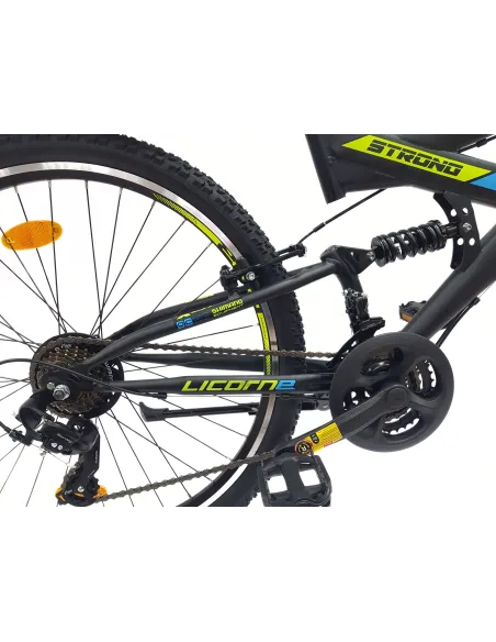 Rower Górski MTB 26 Stal V-Brake Cyngle 21 Biegów Unisex Stopka Odblaski