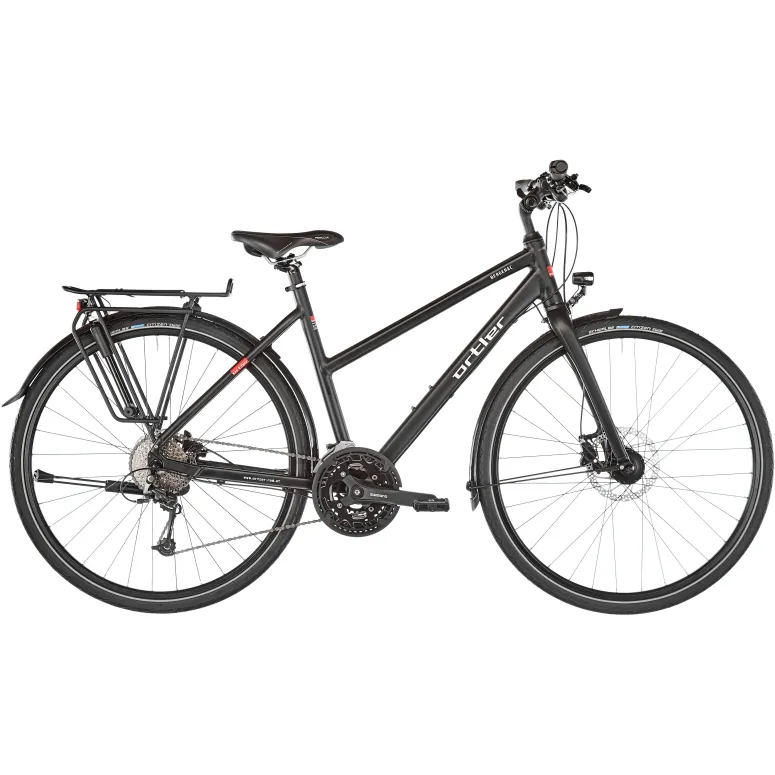 Aluminiowy Damski Rower Trekkingowy 28 Hamulce Hydrauliczne Shimano Deore 27 Biegów Oświetlenie