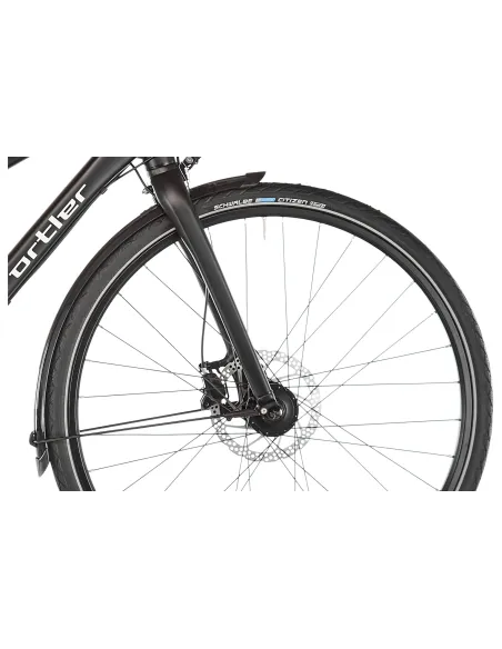 Aluminiowy Damski Rower Trekkingowy 28 Hamulce Hydrauliczne Shimano Deore 27 Biegów Oświetlenie