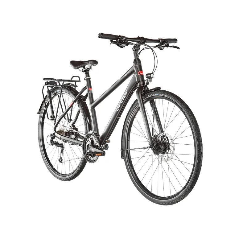 Aluminiowy Damski Rower Trekkingowy 28 Hamulce Hydrauliczne Shimano Deore 27 Biegów Oświetlenie