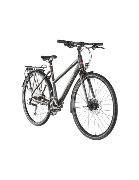 Aluminiowy Damski Rower Trekkingowy 28 Hamulce Hydrauliczne Shimano Deore 27 Biegów Oświetlenie