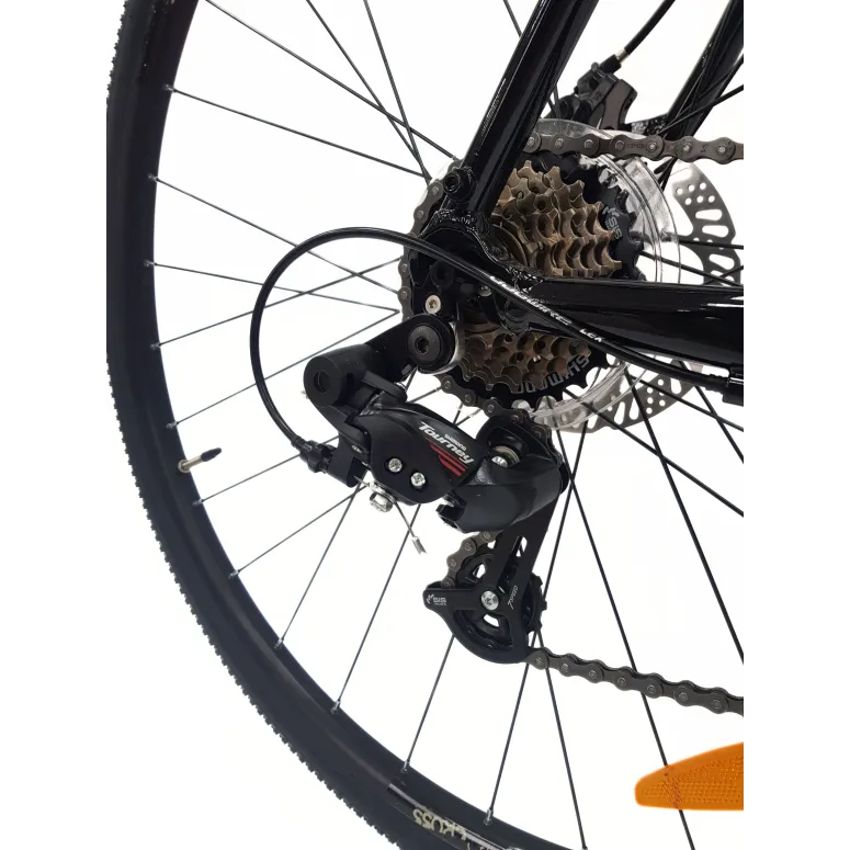 Rower Szosowy Uniwersalny 28 ALU Tarcze 14 Biegów Dzwonek Przełajowy Gravel