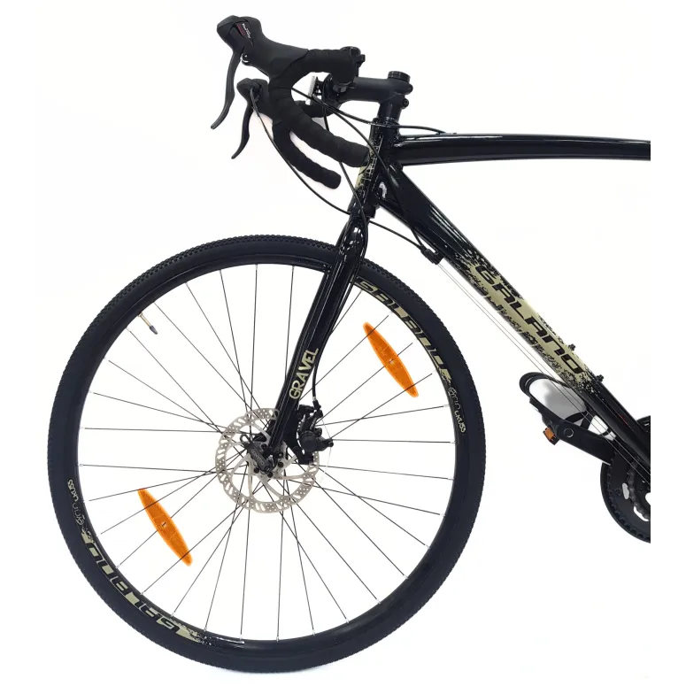 Rower Szosowy Uniwersalny 28 ALU Tarcze 14 Biegów Dzwonek Przełajowy Gravel