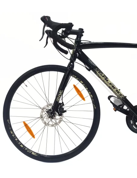 Rower Szosowy Uniwersalny 28 ALU Tarcze 14 Biegów Dzwonek Przełajowy Gravel