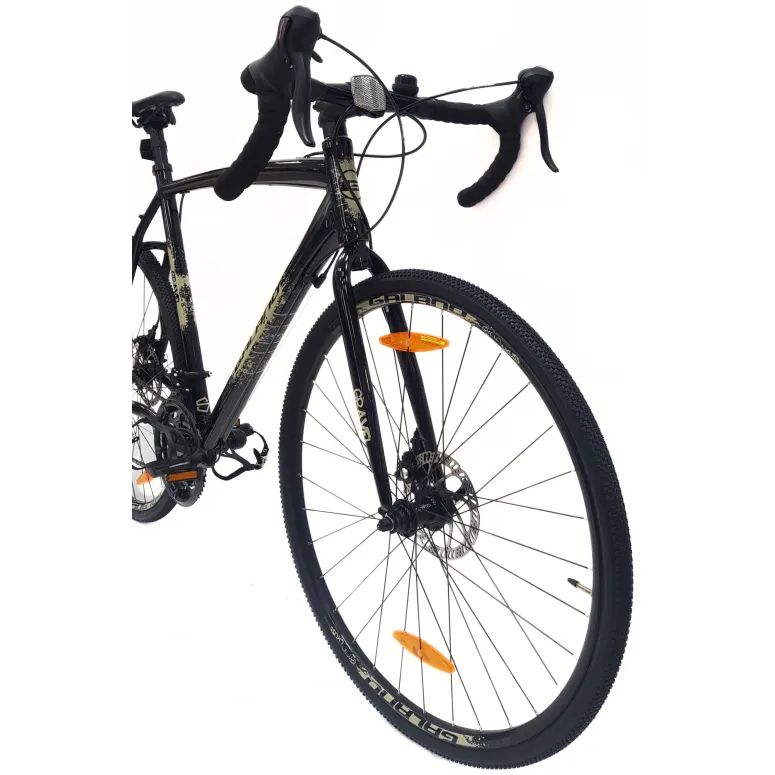 Rower Szosowy Uniwersalny 28 ALU Tarcze 14 Biegów Dzwonek Przełajowy Gravel