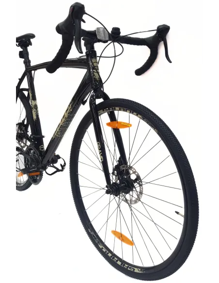 Rower Szosowy Uniwersalny 28 ALU Tarcze 14 Biegów Dzwonek Przełajowy Gravel