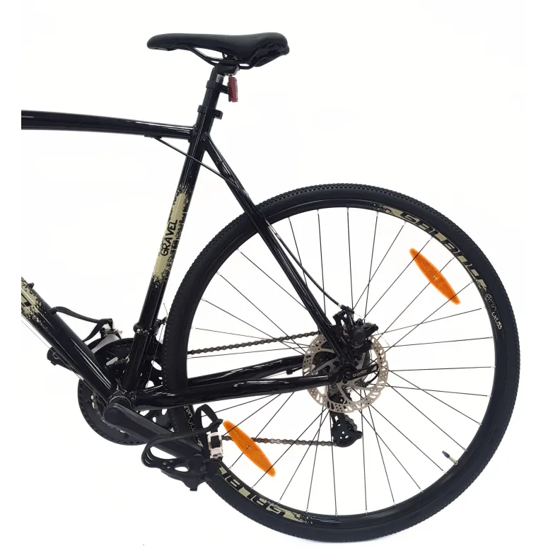 Rower Szosowy Uniwersalny 28 ALU Tarcze 14 Biegów Dzwonek Przełajowy Gravel