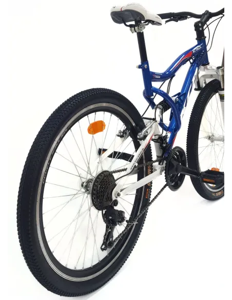 Rower Górski 26 MTB Młodzieżowy Stal Pełna Amortyzacja Stopka Tarcze Cyngle