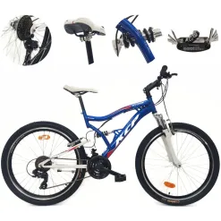 Rower Górski 26 MTB Młodzieżowy Stal Pełna Amortyzacja Stopka Tarcze Cyngle