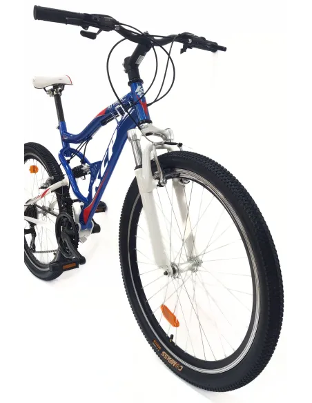 Rower Górski 26 MTB Młodzieżowy Stal Pełna Amortyzacja Stopka Tarcze Cyngle