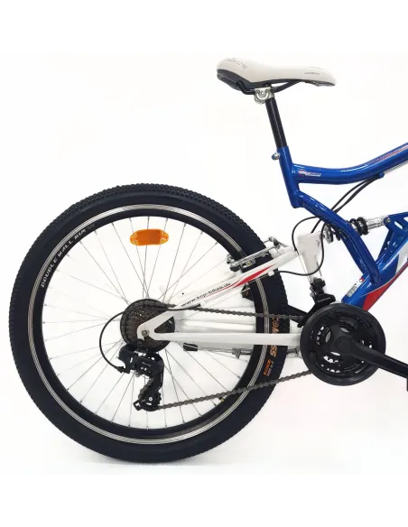 Rower Górski 26 MTB Młodzieżowy Stal Pełna Amortyzacja Stopka Tarcze Cyngle