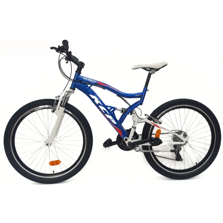 Rower Górski 26 MTB Młodzieżowy Stal Pełna Amortyzacja Stopka Tarcze Cyngle