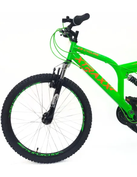 Rower Górski Dziecięcy 24 Młodzieżowy Pełna Amortyzacja Tarcze Microshift