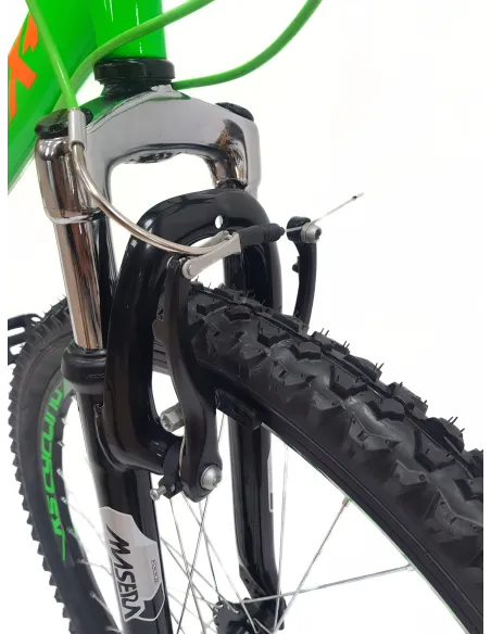 Rower Górski Dziecięcy 24 Młodzieżowy Pełna Amortyzacja Tarcze Microshift